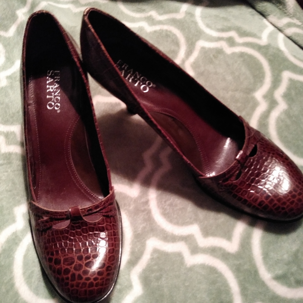Franco Sarto Leather Shoes Made in Brazil 10B